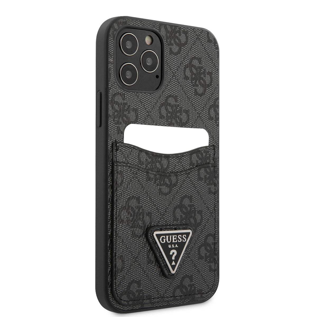 Guess iPhone 12 Kılıf Çift Kart Bölmeli Telefon Kılıfı - 4 Guess iPhone 12 Kılıf Çift Kart Bölmeli Telefon Kılıfı - 4
